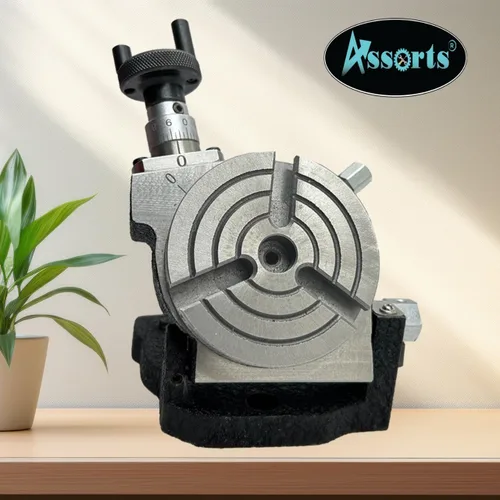 Miniatura 5 de Mesa giratoria inclinable de 3 pulgadas con 3 ranuras