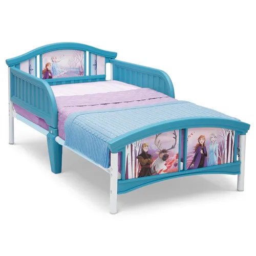 Miniatura 2 de Delta Children Cama de plástico para niños pequeños, Disney Frozen II y Marvel Spider-Man