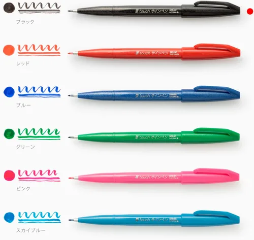 Miniatura 8 de Pentel Rotulador con punta de 0.079 in, tinta negra, 1 paquete de 10 bolígrafos