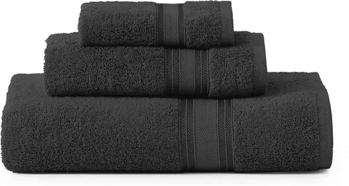 Miniatura 63 de Lane Linen Juego de 4 toallas de baño de 100 % algodón (35 x 66 pulgadas), juego de toallas de baño extragrandes de algodón sin torsión, secado Gris