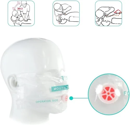 Miniatura 4 de Máscara de protección facial RCP Rojo 12pcs y Rojo 50pcs, rojo,12, Cadena