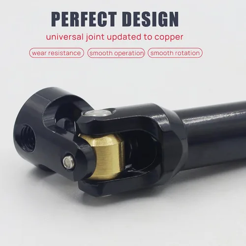 Miniatura 2 de Acero inoxidable cortado a la longitud del eje de transmisión 2.677-9.016 in U-Joint eje de transmisión para 1/10 RC Rig Crawler Sportys 1.9 Shafty