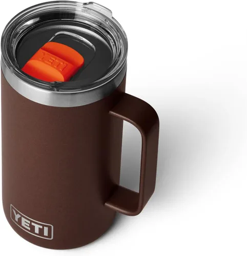 Miniatura 8 de YETI Rambler - Taza de acero inoxidable aislada al vacío con tapa MagSlider, 24 onzas Blanco