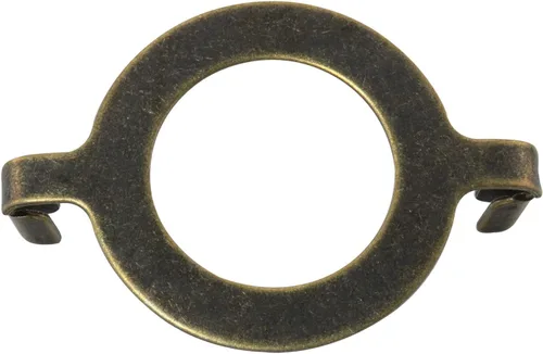 Miniatura 4 de 2pcs E26 Lámpara de zócalo fenólico Arpa Base de Sillín para Base Roscada E26, 1-7/16" (36 mm) Bronce