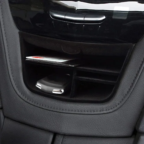 Miniatura 6 de Para Cadillac XT5 XT6 accesorios Caja de almacenamiento de consola central compatible con 2023 2022 2021 2020 2019 2018 2017 2016/2023-2020 Insertar