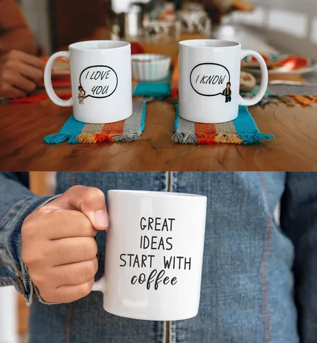 Miniatura 3 de Fantastic Gifts Taza con foto personalizada con texto personalizado, sube tu imagen con diferentes diseños Taza con Foto Personalizada y Texto Taza