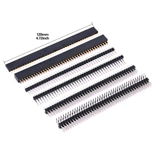Miniatura 4 de Glarks Kit surtido de conectores de clavijas macho y hembra de 0.094 pulgadas, 100 protectores apilables y 12 cabezales de placa PCB separables