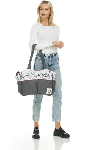 Miniatura 5 de Disney Cudlie Bolsa de pañales para mamás Bolsa de pañales de viaje grande y espaciosa para bebé niño y niña Bolsa de bebé multifuncional de 17