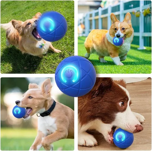 Miniatura 7 de Juguetes interactivos para perros pequeños, bolas para perros pequeños, bolas rodantes automáticas para cachorros, perros pequeños y medianos