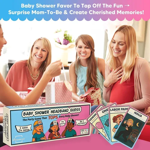 Miniatura 9 de Divertidos juegos de adivinación de frases para invitados, actividades de baby shower más divertidas de la historia, fiesta de revelación de género