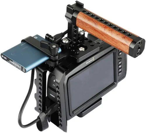 Miniatura 4 de CAMVATE Soporte de montaje SSD para Samsung T5 SSD con roscas de tornillo de 1/4"-20 y M5 - 1969