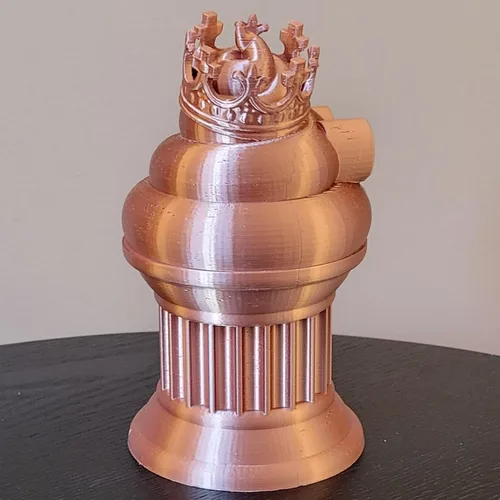 Miniatura 6 de Znet3D Trofeo de emoji King Poop – Premio divertido y regalo – Hecho a mano con fabricación aditiva – 6 pulgadas de alto – Con un emoji de caca seda
