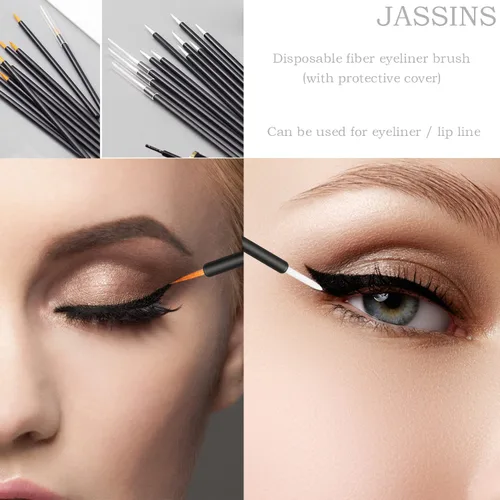 Miniatura 5 de Kit de herramientas de maquillaje desechables de 300 piezas, cepillo para cejas/cepillo de rímel, aplicadores de labios/aplicadores de sombra