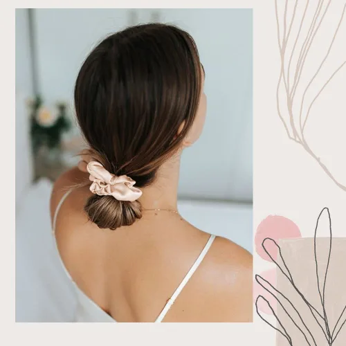 Miniatura 5 de OLESILK 100% Seda de Morera - Scrunchies para el cabello, mujeres y niñas, ligas de seda para cabello rizado y con roturas, sin daños, elásticos 3