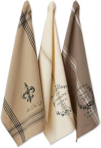 Miniatura 12 de DII Colección de cocina de mesa estilo francés, juego de paños de cocina, 18 x 28 pulgadas, grano francés surtido, 3 piezas