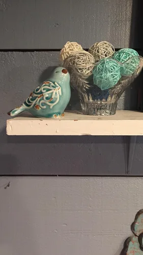 Miniatura 6 de Figura de pájaro de cerámica con acabado envejecido, decoración del hogar, juego surtido de 3