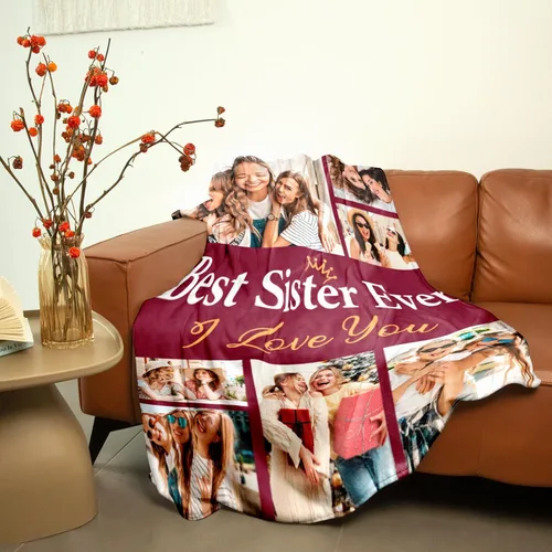 Miniatura 86 de Manta personalizada con foto/texto, manta con imagen personalizada, regalos de amor, regalos personalizados para parejas para novio, novia, esposa