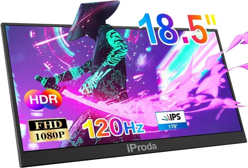 Miniatura 11 de Monitor portátil de 18.5 pulgadas 120Hz FHD 1080P, extensor de pantalla para portátil USB-C HDMI, segunda pantalla