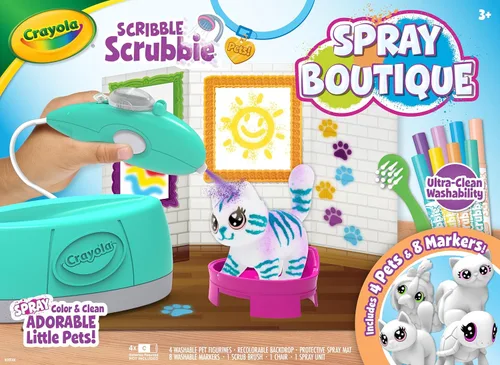 Miniatura 13 de Crayola Scribble Scrubbie Pets - Juego de recambio y expansión de marcadores - 24 marcadores lavables para niños, regalos para niñas y niños