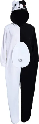 Pijama unisex de oso Monokuma para adultos, disfraz de anime, disfraz de cosplay