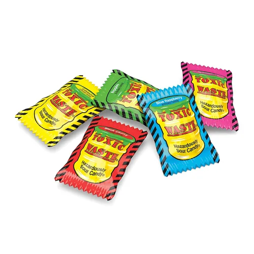 Miniatura 5 de TOXIC WASTE - Caramelo peligrosamente agrio - Sabores de manzana, sandía, limón, frambuesa azul y cereza negra - Bolsa de 1 libra