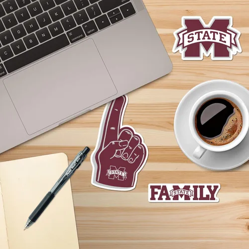 Miniatura 5 de Mississippi State University - Paquete variado de 10 calcomanías de vinilo grandes de lujo, para laptop, botella de agua, álbumes de recortes