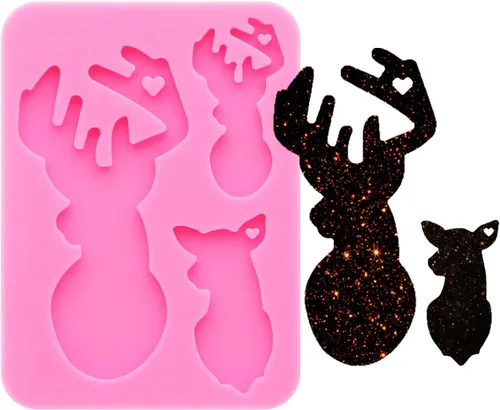 Miniatura 5 de Angel Wings Molde de silicona de resina súper brillante para mamá y bebé, molde de resina, llavero de resina epoxi, molde de resina epoxi, resina