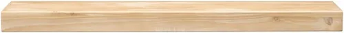 Miniatura 16 de MANTELSDIRECT Dakota - Estante de chimenea de 48 pulgadas, estante de madera de pino construido en caja con 9 pulgadas de profundidad, estante