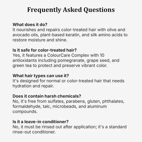 Miniatura 10 de ALOXXI Acondicionador protector de color hidratante para cabello teñido con queratina, jojoba y aceites de oliva, nutre y repara, 33.8 onzas líquidas