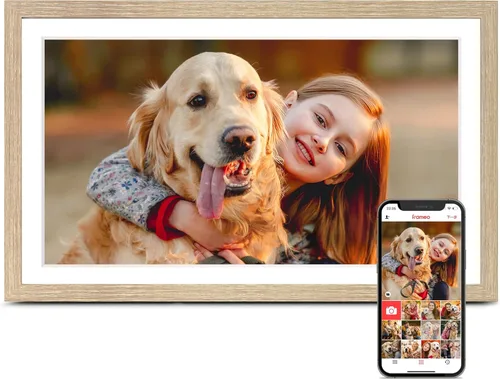 Miniatura 17 de Portarretratos digital WiFi con Frameo, 10.1 pulgadas, 1280 x 800 IPS, 32 GB, rotación automática, comparte video e imagen, regalo de cumpleaños