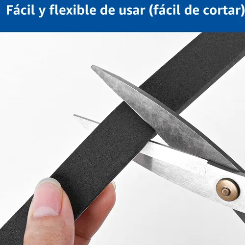 Miniatura 4 de Kikerike Cinta de espuma autoadhesiva de 1/2 pulgadas x 1/4 pulgadas x 16.5 pies, tiras aislantes de espuma de alta densidad sellan burlete