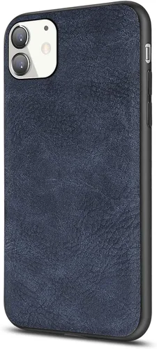 Miniatura 10 de Funda para iPhone 11, delgada de piel sintética vintage a prueba de golpes, ligera, de alta calidad, suave, TPU, carcasa protectora híbrida de PC