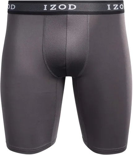 Miniatura 4 de IZOD Ropa interior para hombre Calzoncillos tipo bóxer de pierna larga (paquete de 10)