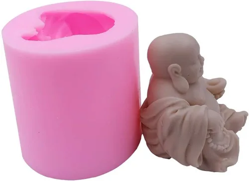 Miniatura 2 de Buddha - Molde de silicona para velas religionarias, moldes de silicona para resina, yeso, hormigón, manualidades budistas