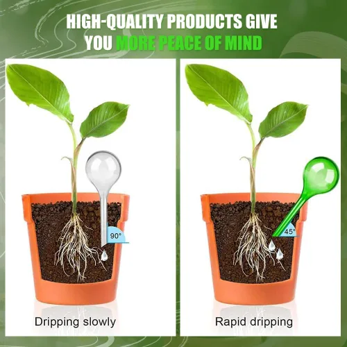 Miniatura 6 de Yahpetes Globo de riego automático Globos de riego de plantas Bombillas de riego de plástico Waterer Flower Water Drip Irrigationdevice Sistema