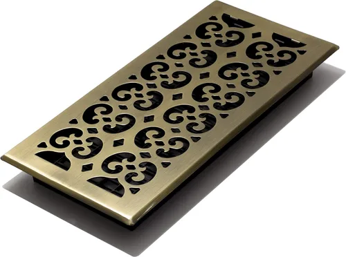 Miniatura 29 de Placa embellecedora cromada Decor Grates con ornamento Acabado cepillo níquel (Brushed Nickel Finish)