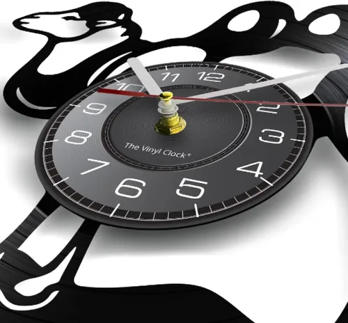 Miniatura 2 de Reloj de pared – Reloj de pared de camello de 12 pulgadas, reloj de pared de safari africano, reloj de pared de vinilo de safari africano, arte