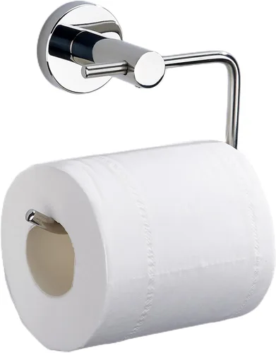Miniatura 4 de Soporte de papel higiénico cromado montado en la pared, soporte de rollo de papel higiénico ajustable de acero inoxidable SUS304 para baño, cocina