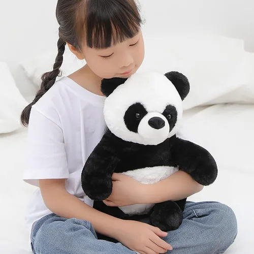 Miniatura 4 de FFxiong Juguete de peluche de oso panda de 18 pulgadas, lindo y suave, almohada de muñeca de cuerpo Kawaii, panda gigante, regalo para niños, niñas