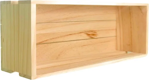 Miniatura 6 de Oojami Juego de 3 cajas de madera para manualidades, cajas de madera para exhibición, cajas de madera para manualidades, caja de madera decorativa