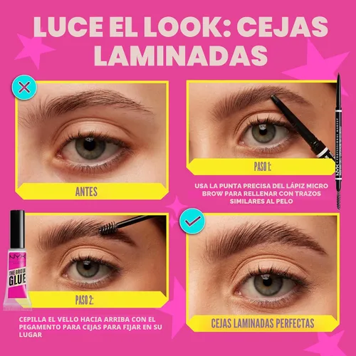 Miniatura 7 de NYX PROFESSIONAL MAKEUP Lápiz micro para cejas, lápiz preciso para cejas, color gris pardo