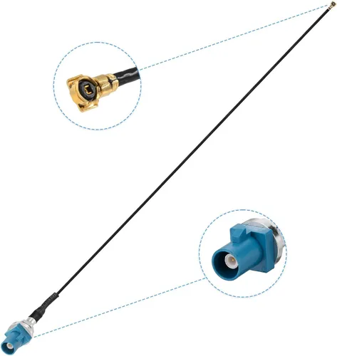 Miniatura 4 de BINGFU Fakra Z - Adaptador de cable de coleta con junta tórica macho de 11.8 pulgadas, compatible con receptores GPS automotrices, módulos Bluetooth