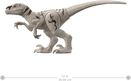Miniatura 6 de Jurassic World Dominion - Figura de acción de dinosaurio atrociraptor de 12 pulgadas