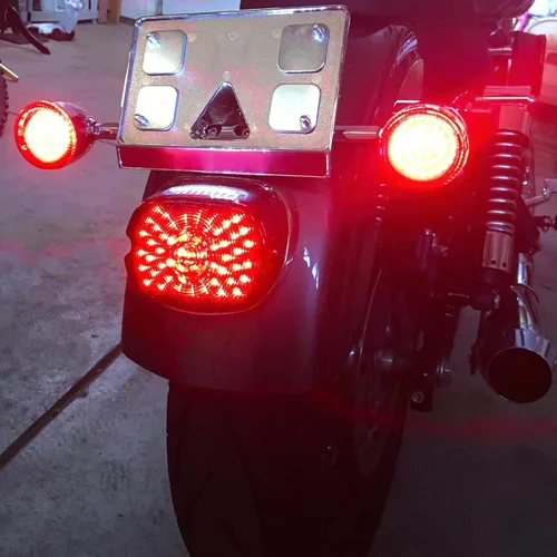 Miniatura 6 de Rogue Rider Industries - Señales de giro LED traseras SOLAMENTE (1156) - ETIQUETA NEGRA EDICIÓN ESPECIAL - Luces direccionales LED rojas