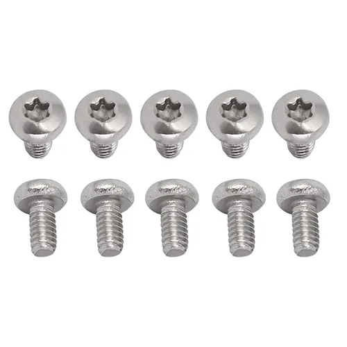 Miniatura 20 de DTGN Tornillos Torx de cabeza plana M1.0.236x0.118 in (DXL), paquete de 20, buenos para maquinaria, sujetadores de seguridad Torx de acero
