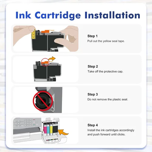 Miniatura 4 de LC406 LC406XL - Cartuchos de tinta para impresora Brother LC406 MFC-J4335DW MFC-J5855DW MFC-J6555DW MFC-J4535DW MFC-J6955DW