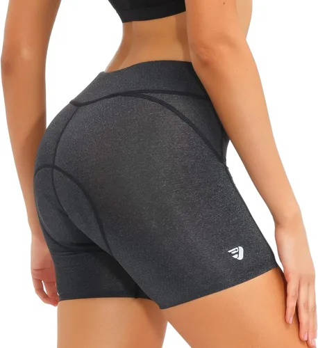 DEALYORK Pantalones cortos acolchados para mujer, ropa interior de ciclismo, pantalones cortos de ciclismo con acolchado 3D, diseño súper ligero y