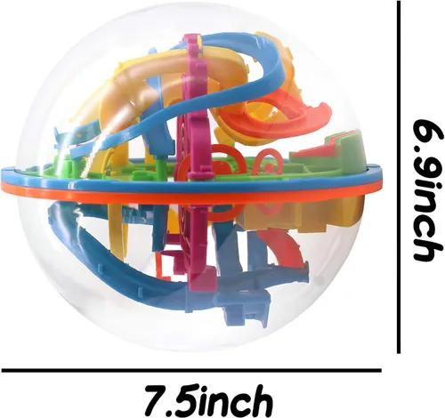 Miniatura 2 de 3 Otters Bola de laberinto 3D, rompecabezas para niños, juguete educativo para regalos, premio en el aula