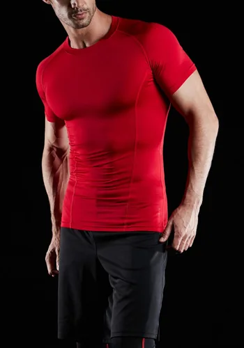 Miniatura 6 de ATHLIO Paquete de 1 o 3 camisetas de compresión de manga corta para hombre, camisetas deportivas de capa base, camiseta de entrenamiento atlético