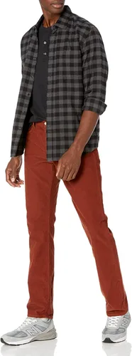 Miniatura 4 de Tienda Essentials - Camisa de franela de manga larga para hombre disponible en tallas para hombres grandes y altos